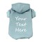 Baby Blue Personalized Dog Hoodie - Light blue Custom Dog Sweatshirt - Dog Apparel product 1